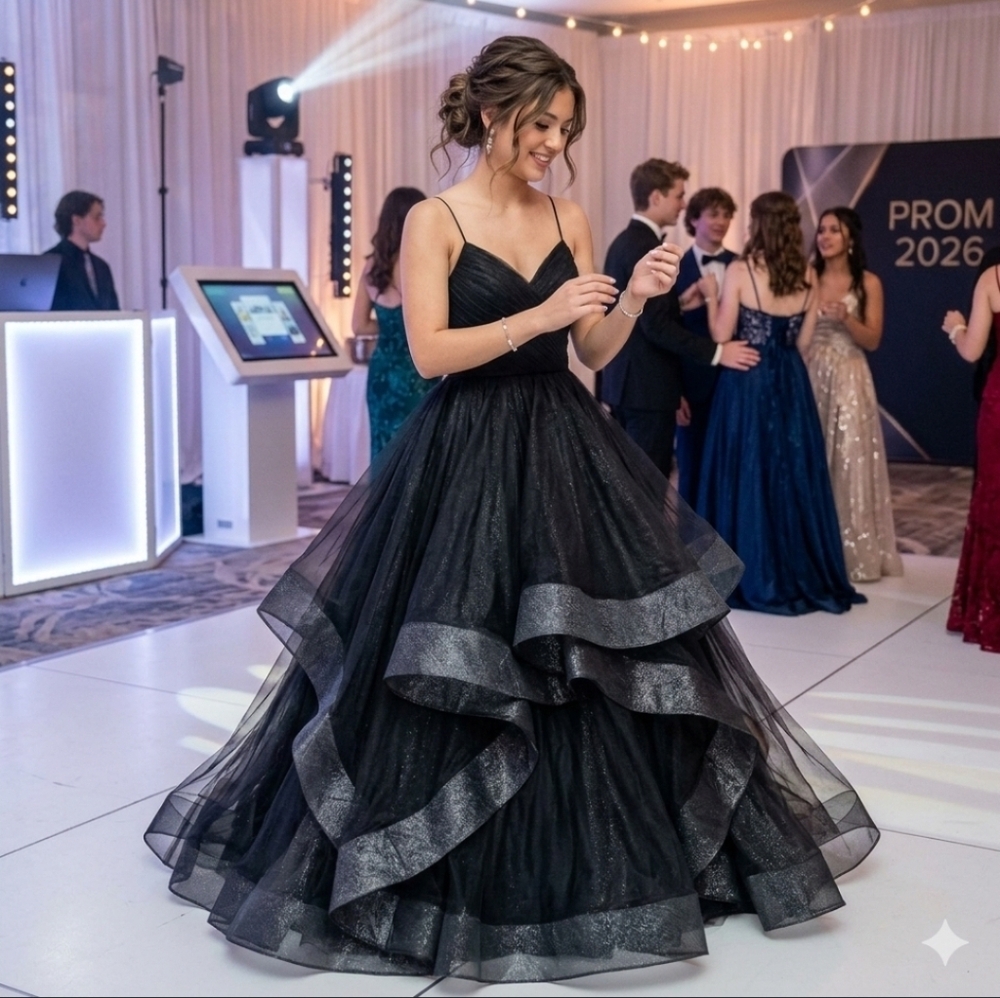 Prom Grad Dress Black by Bicici & Coty